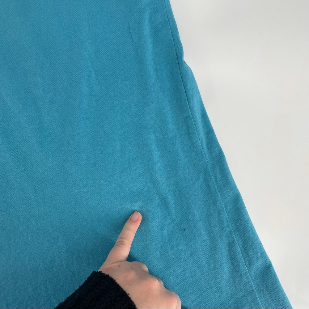 Big Bud Press Knitted Mock Neck Tee in Bicentennial Blue Women's Size 4XL - Picture 8 of 10